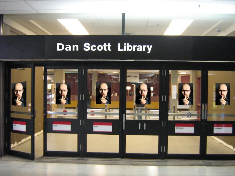 York's Scott Library modified to 'Dan Scott Library'